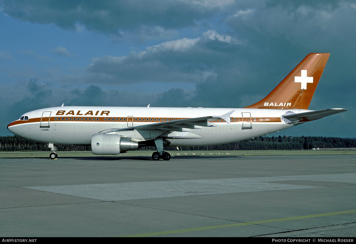Aircraft Photo of HB-IPK | Airbus A310-322/ET | Balair | AirHistory.net #354757