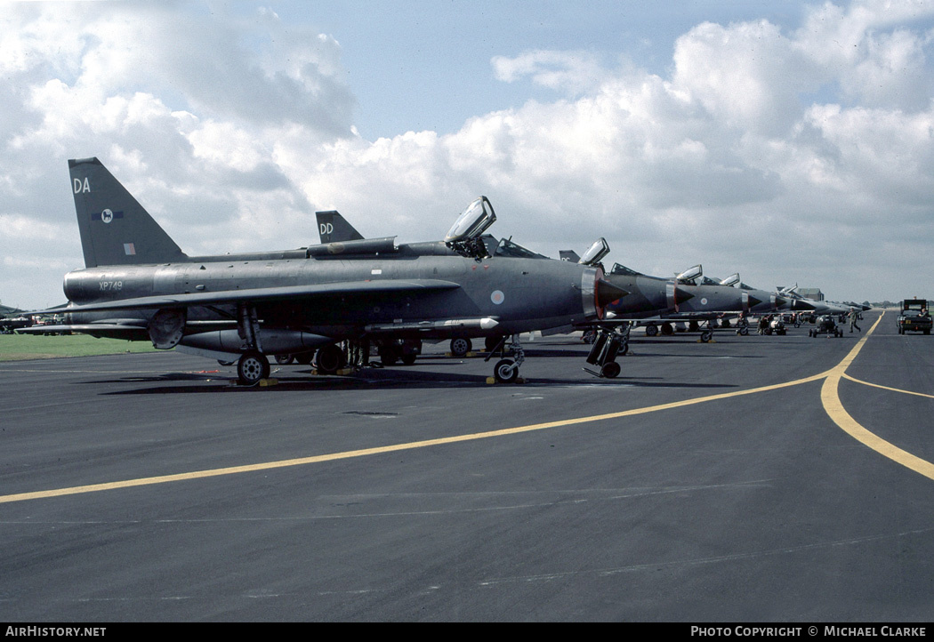 Aircraft Photo of XP749 | English Electric Lightning F3 | UK - Air Force | AirHistory.net #354778