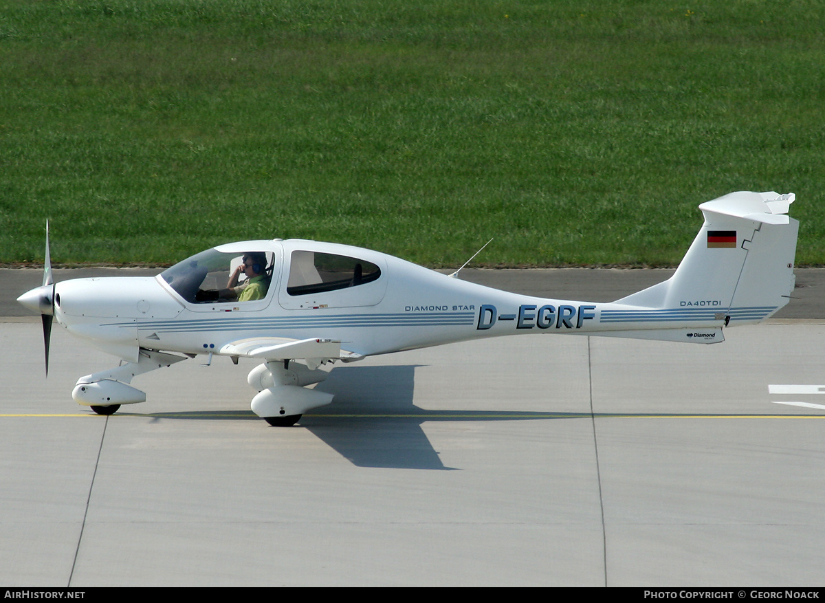 Aircraft Photo of D-EGRF | Diamond DA40D Diamond Star TDI | AirHistory.net #354783