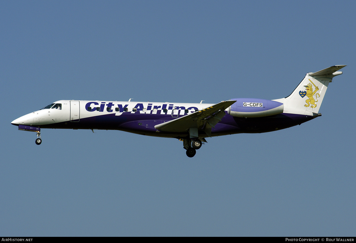 Aircraft Photo of G-CDFS | Embraer ERJ-135ER (EMB-135ER) | City Airline | AirHistory.net #354820