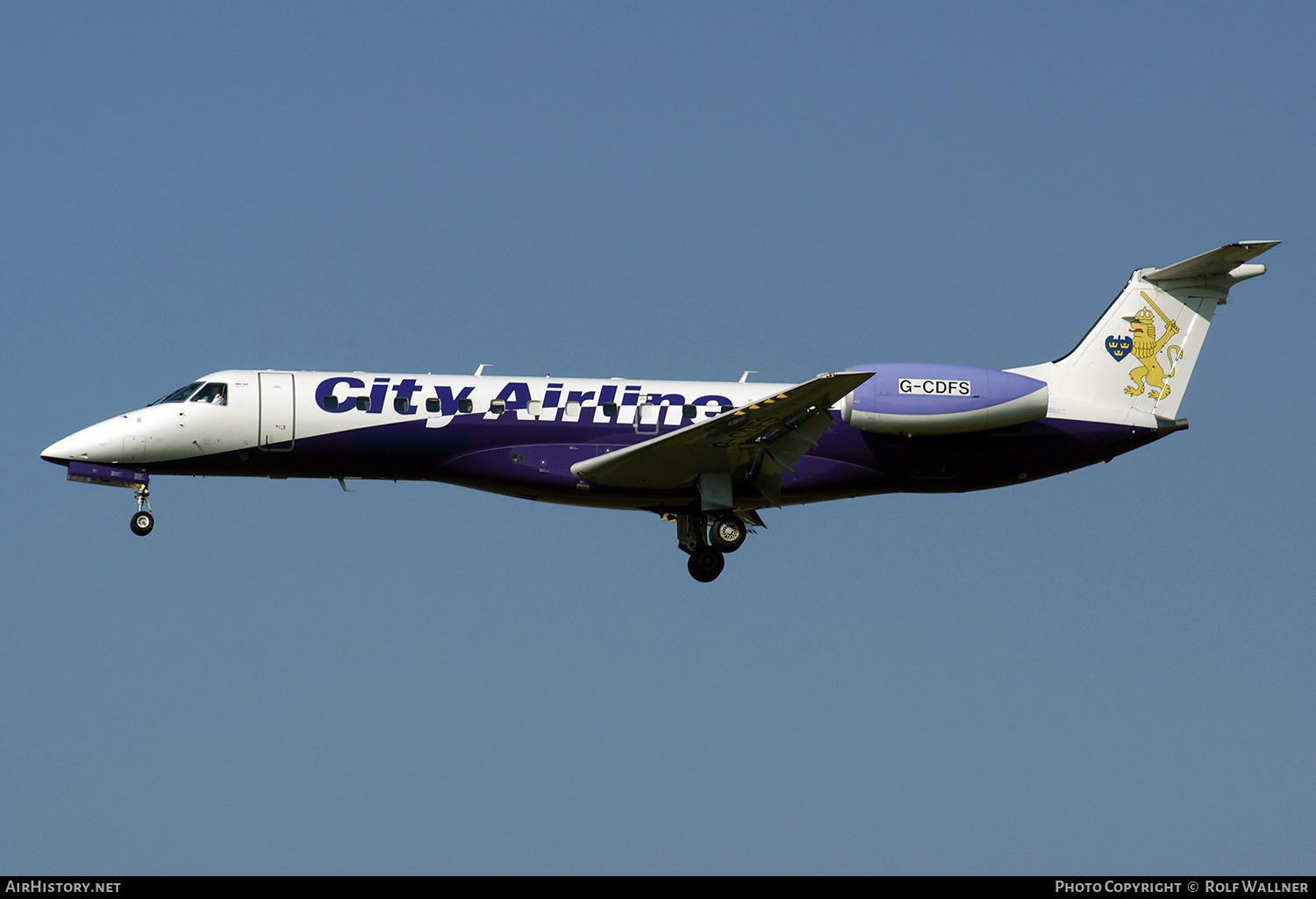 Aircraft Photo of G-CDFS | Embraer ERJ-135ER (EMB-135ER) | City Airline | AirHistory.net #354820