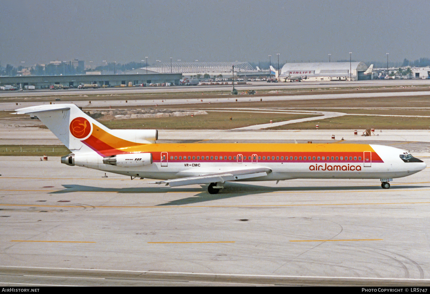 Aircraft Photo of VR-CMC | Boeing 727-2J0/Adv | Air Jamaica | AirHistory.net #354845