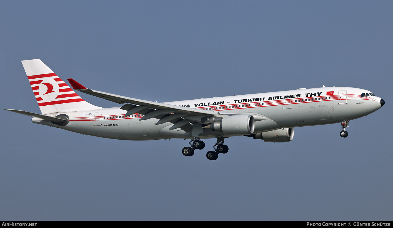 Aircraft Photo of TC-JNC | Airbus A330-203 | Turkish Airlines | THY Türk Hava Yolları - Turkish Airlines | AirHistory.net #354856