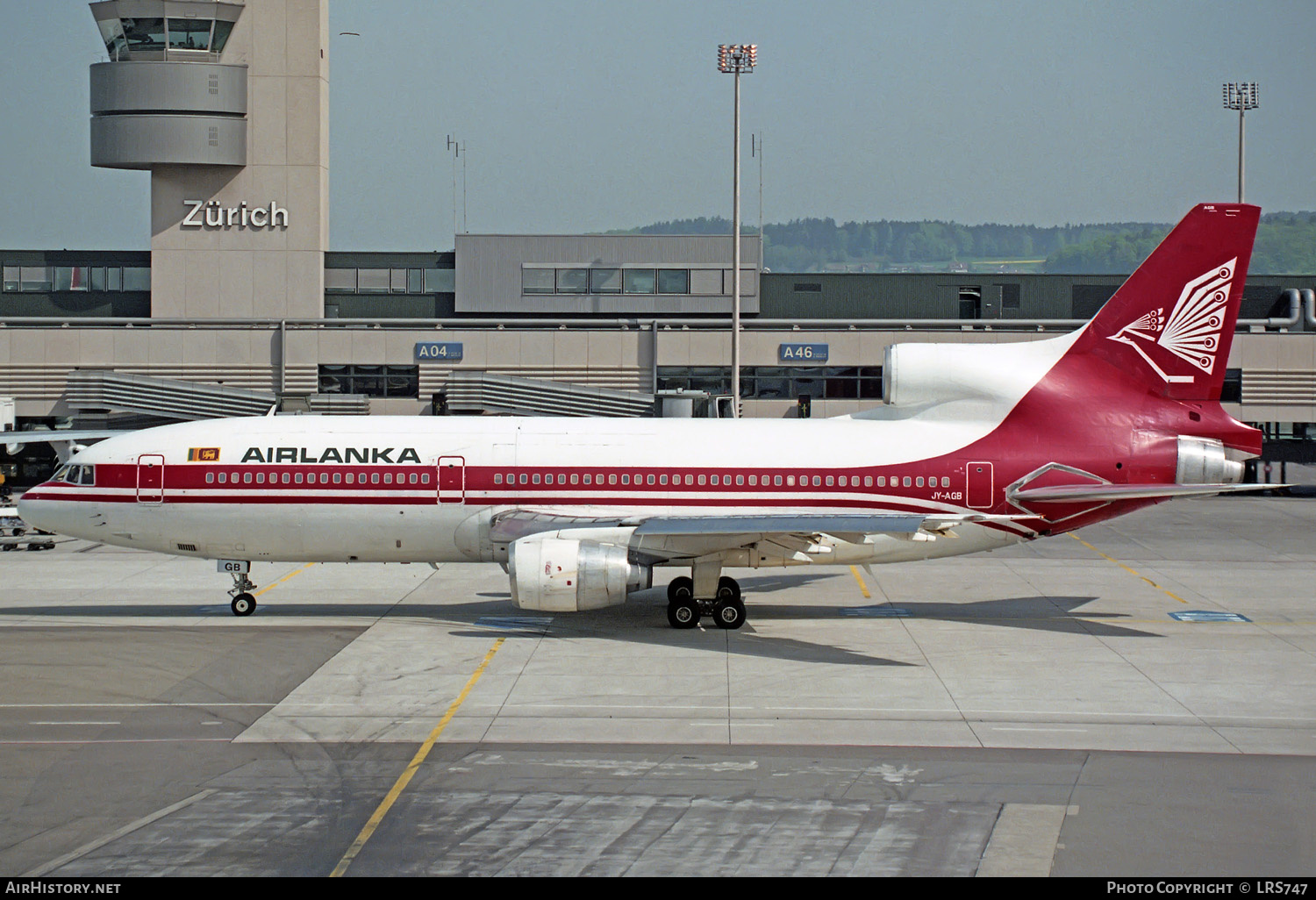 Aircraft Photo of JY-AGB | Lockheed L-1011-385-3 TriStar 500 | AirLanka | AirHistory.net #354863