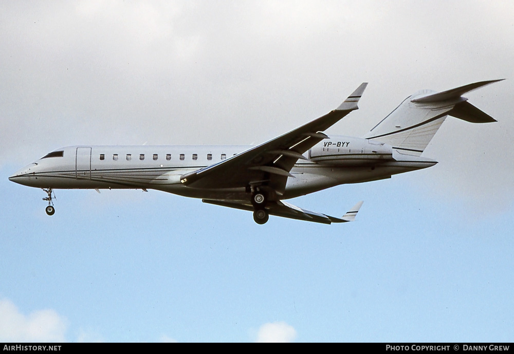 Aircraft Photo of VP-BYY | Bombardier Global Express (BD-700-1A10) | AirHistory.net #354867