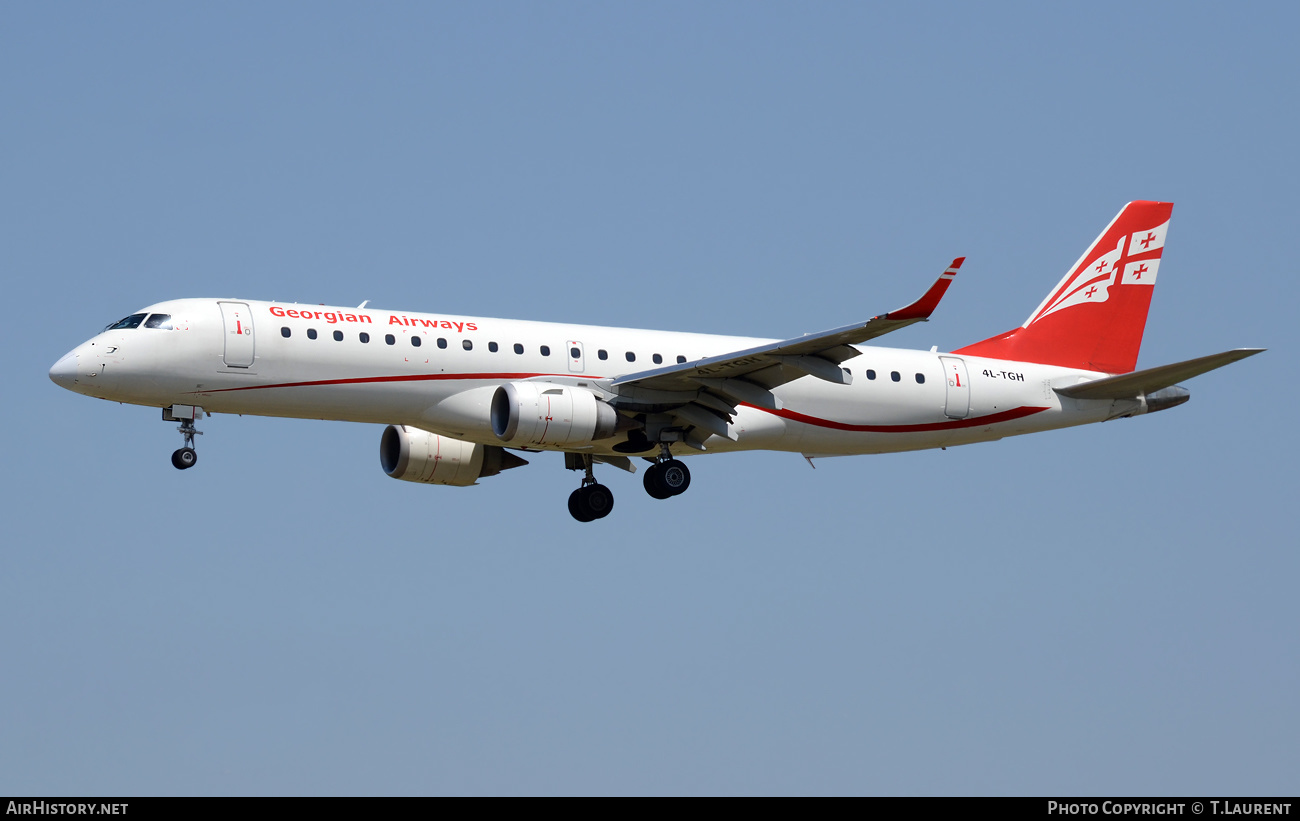 Aircraft Photo of 4L-TGH | Embraer 190AR (ERJ-190-100IGW) | Georgian Airways | AirHistory.net #354893