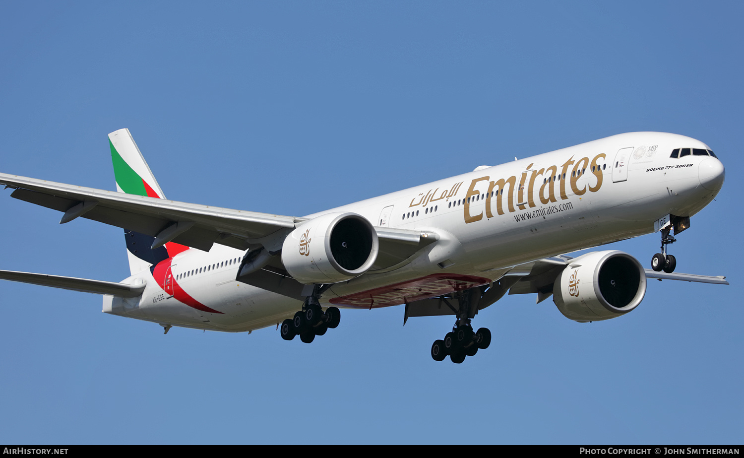 Aircraft Photo of A6-EGE | Boeing 777-31H/ER | Emirates | AirHistory.net #354913