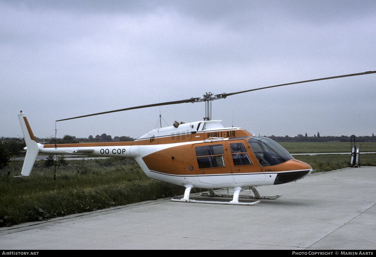 Aircraft Photo of OO-COP | Bell AB-206B-1 JetRanger II | Publi-Air | AirHistory.net #354952