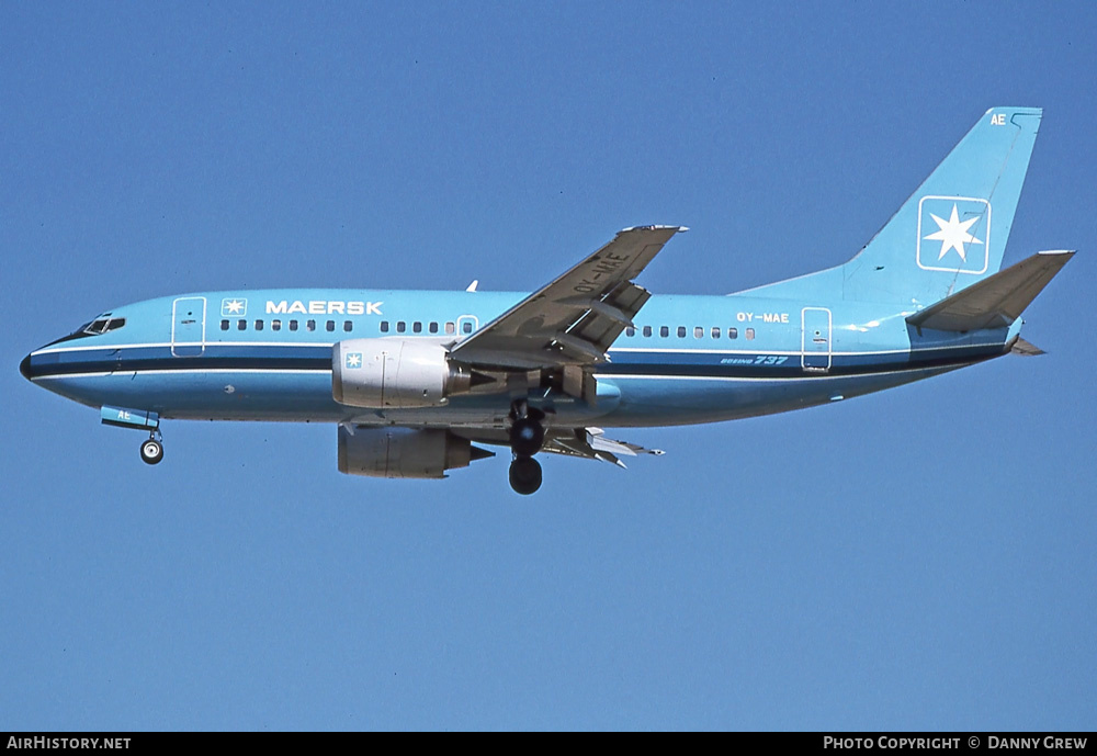 Aircraft Photo of OY-MAE | Boeing 737-5L9 | Maersk Air | AirHistory.net #354980