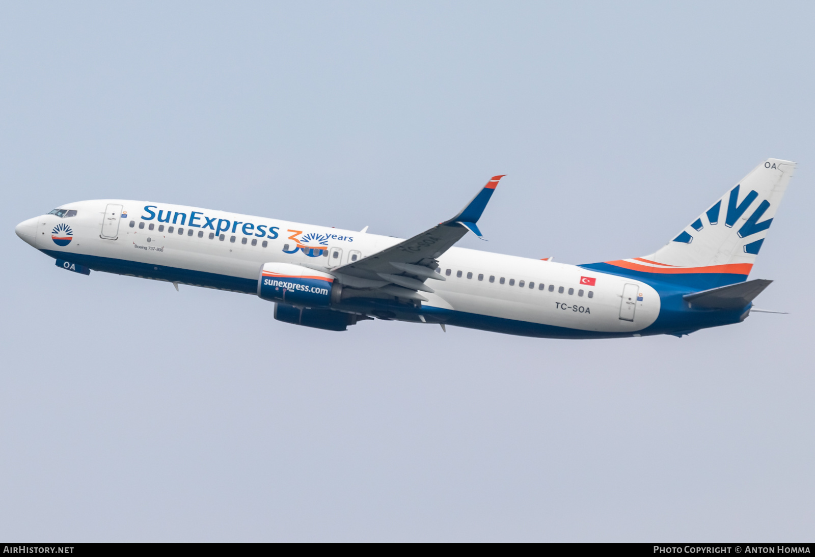 Aircraft Photo of TC-SOA | Boeing 737-8HC | SunExpress | AirHistory.net #355130