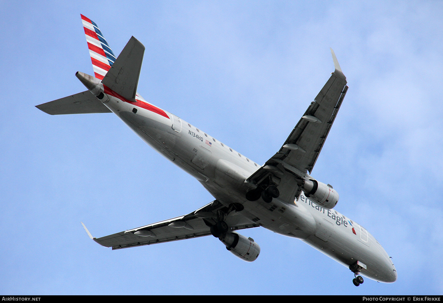 Aircraft Photo of N134HQ | Embraer 175LR (ERJ-170-200LR) | American Eagle | AirHistory.net #355134