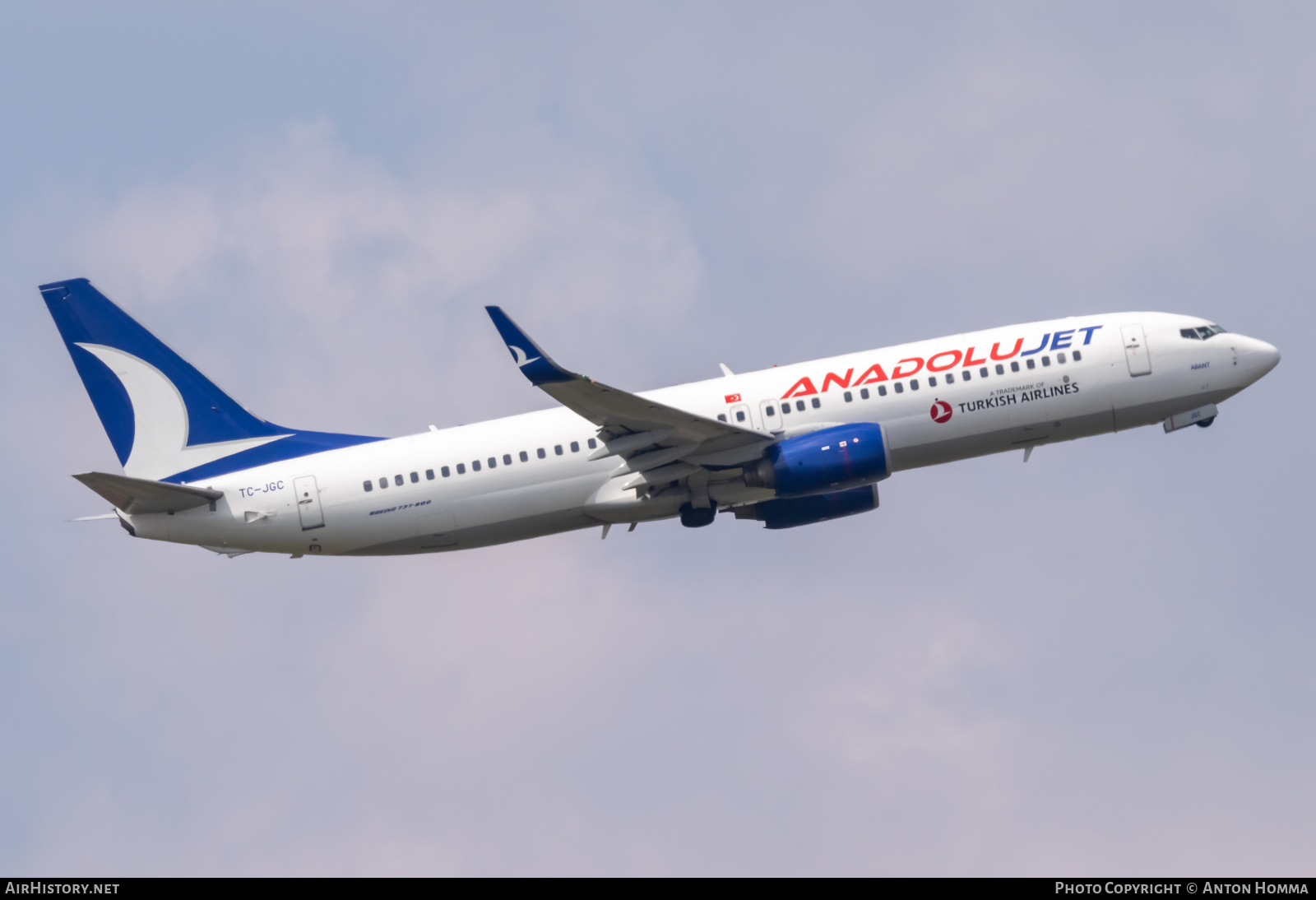 Aircraft Photo of TC-JGC | Boeing 737-8F2 | AnadoluJet | AirHistory.net #355144