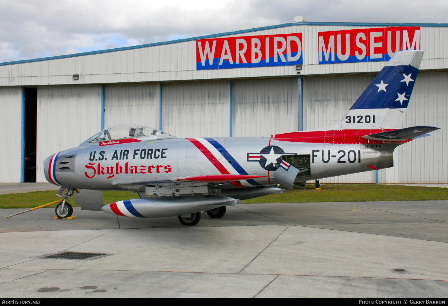 Aircraft Photo of N86FR / NX86FR / 31201 | North American F-86F Sabre | USA - Air Force | AirHistory.net #355167