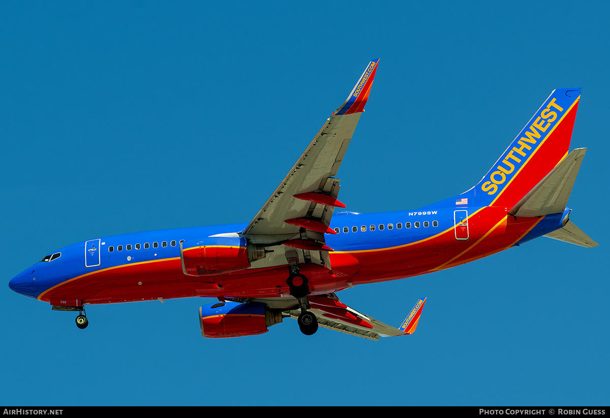 Aircraft Photo of N799SW | Boeing 737-7Q8 | Southwest Airlines | AirHistory.net #355289