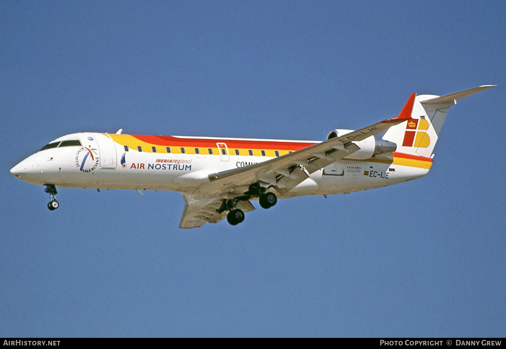 Aircraft Photo of EC-IJE | Bombardier CRJ-200ER (CL-600-2B19) | Iberia Regional | AirHistory.net #355342