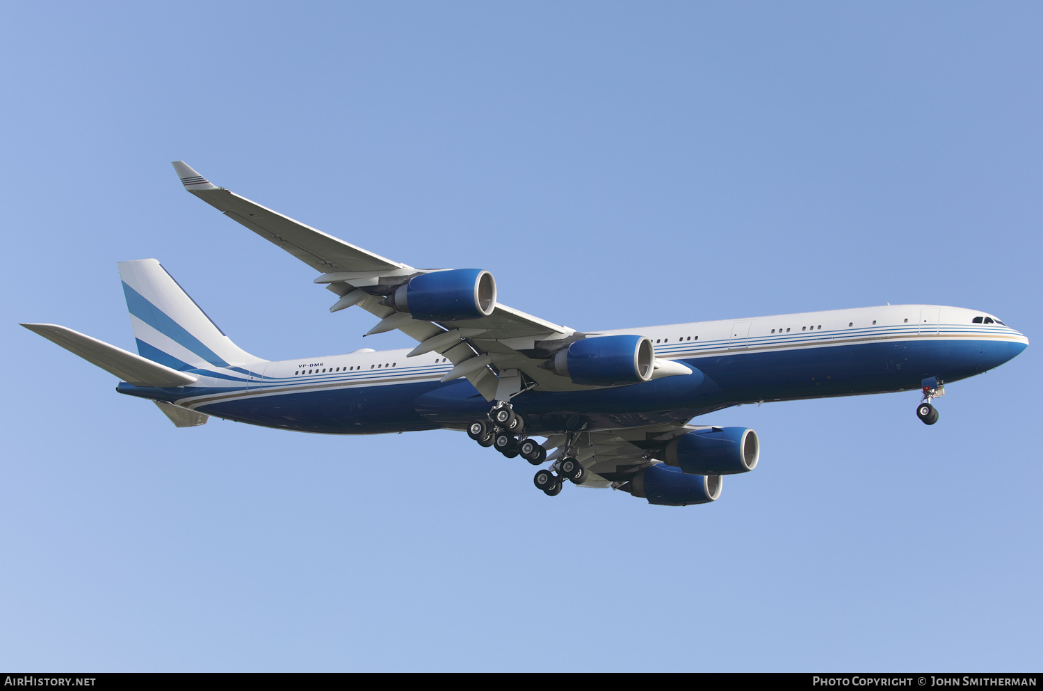 Aircraft Photo of VP-BMS | Airbus A340-541 | Las Vegas Sands | AirHistory.net #355397