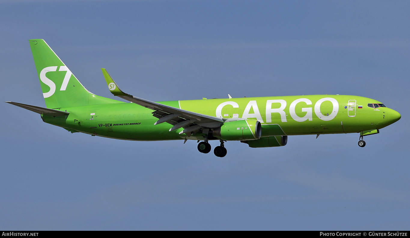 Aircraft Photo of VP-BEM | Boeing 737-8AS(BCF) | S7 Airlines Cargo | AirHistory.net #355400