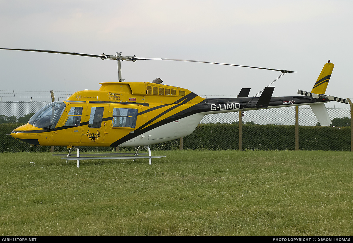 Aircraft Photo of G-LIMO | Bell 206L-1 LongRanger II | Dragon Helicopters | AirHistory.net #355459