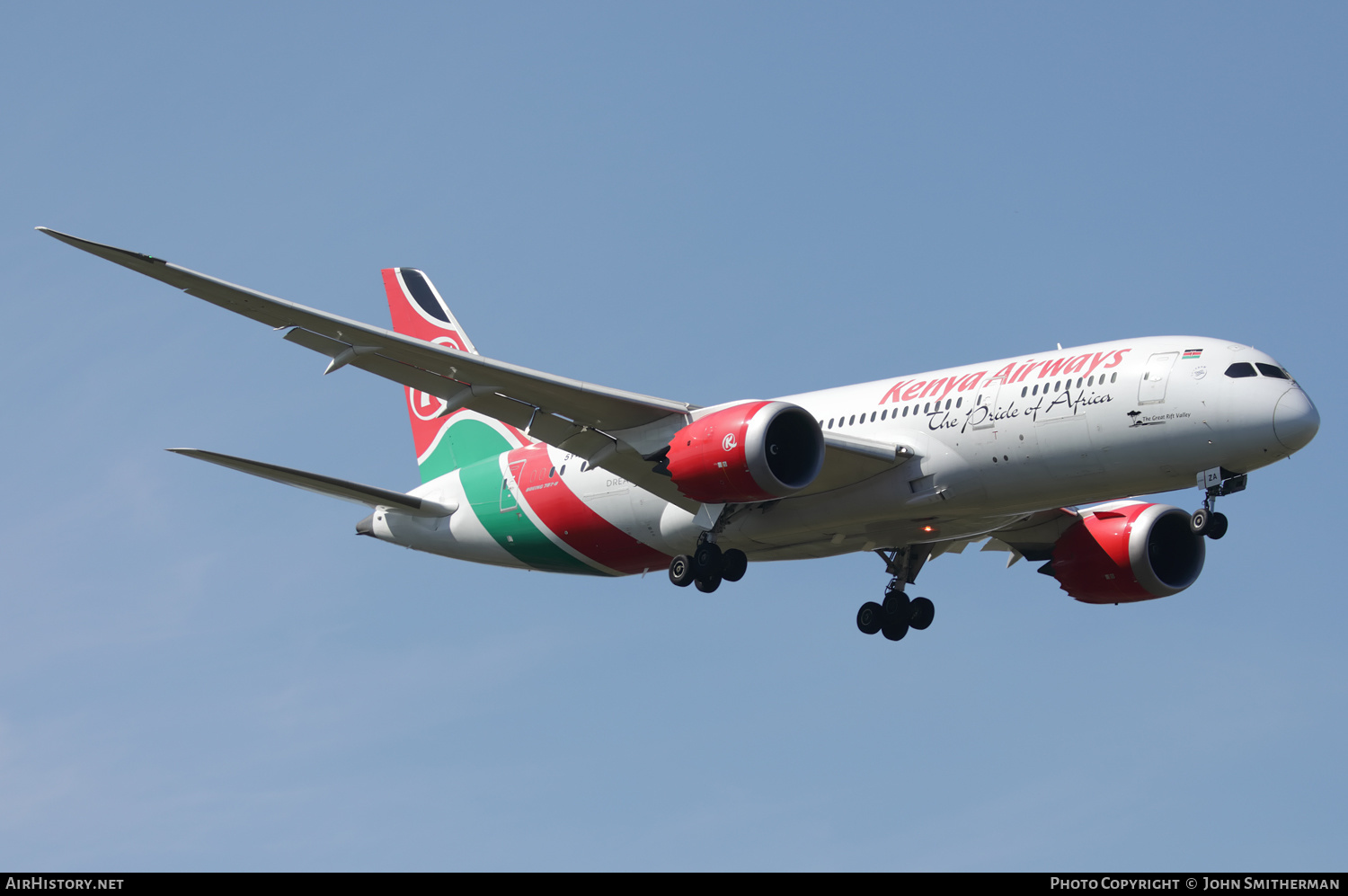 Aircraft Photo of 5Y-KZA | Boeing 787-8 Dreamliner | Kenya Airways | AirHistory.net #355479
