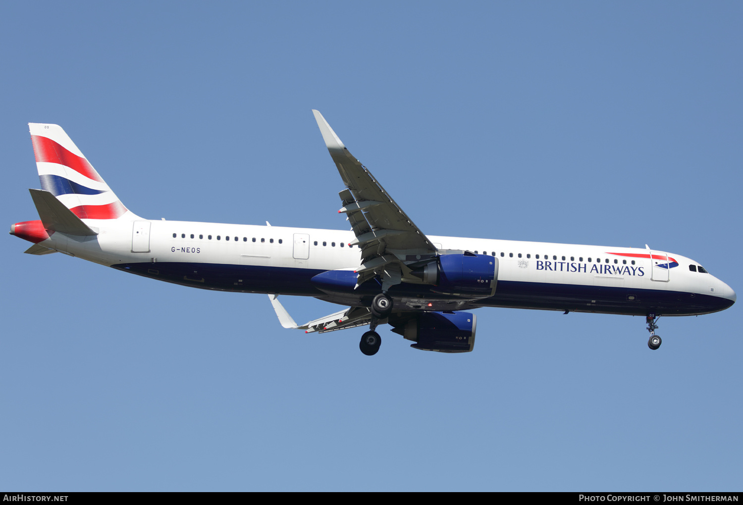 Aircraft Photo of G-NEOS | Airbus A321-251NX | British Airways | AirHistory.net #355501