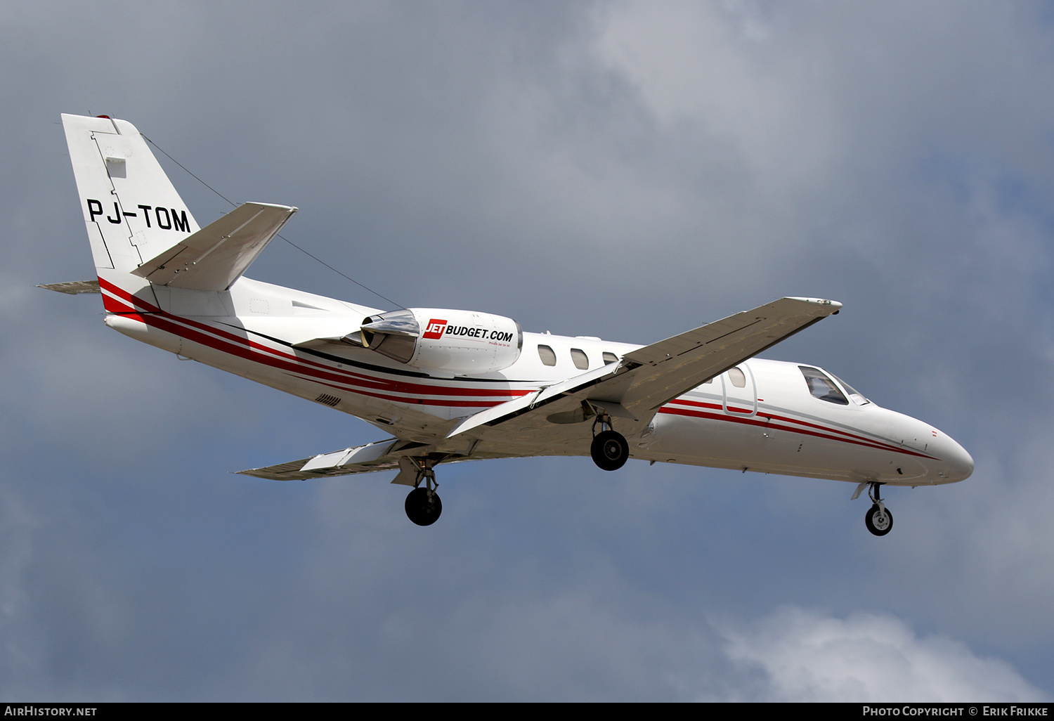 Aircraft Photo of PJ-TOM | Cessna 560 Citation Ultra | Jet Budget Service | AirHistory.net #355559