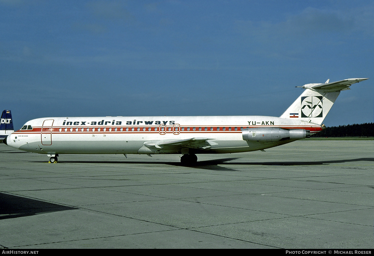 Aircraft Photo of YU-AKN | British Aerospace BAC-111-525FT One-Eleven | Inex-Adria Airways | AirHistory.net #355579