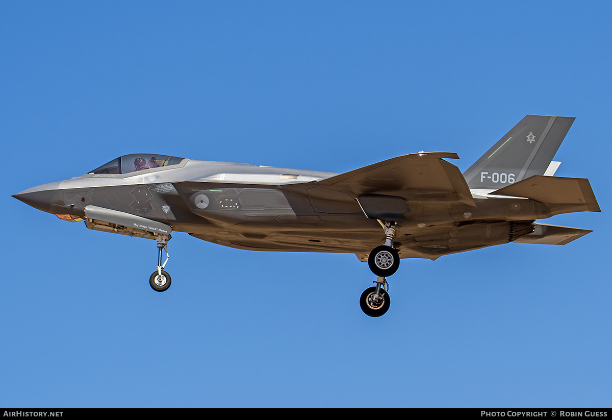 Aircraft Photo of F-006 | Lockheed Martin F-35A Lightning II | Netherlands - Air Force | AirHistory.net #355594