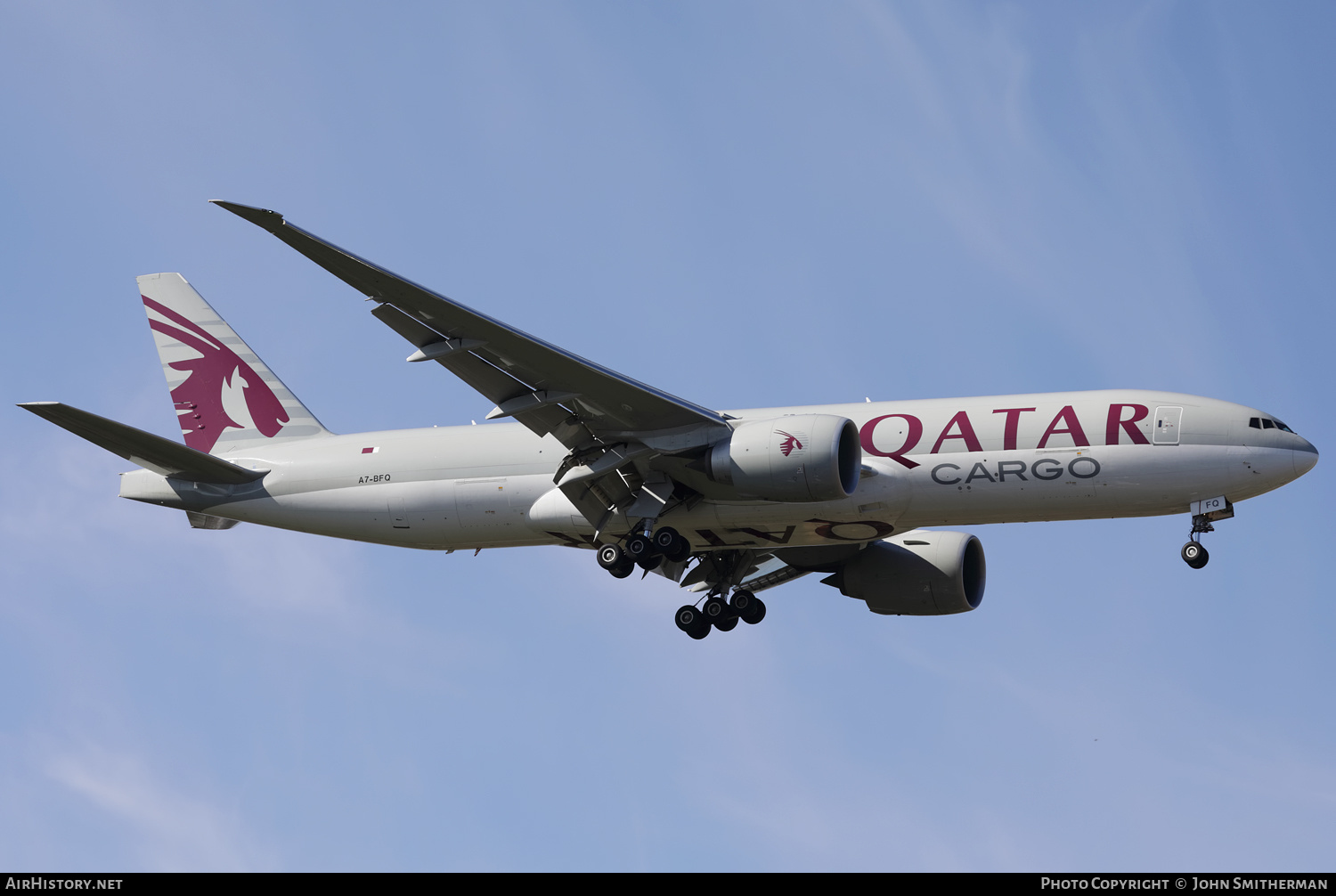Aircraft Photo of A7-BFQ | Boeing 777-F | Qatar Airways Cargo | AirHistory.net #355609