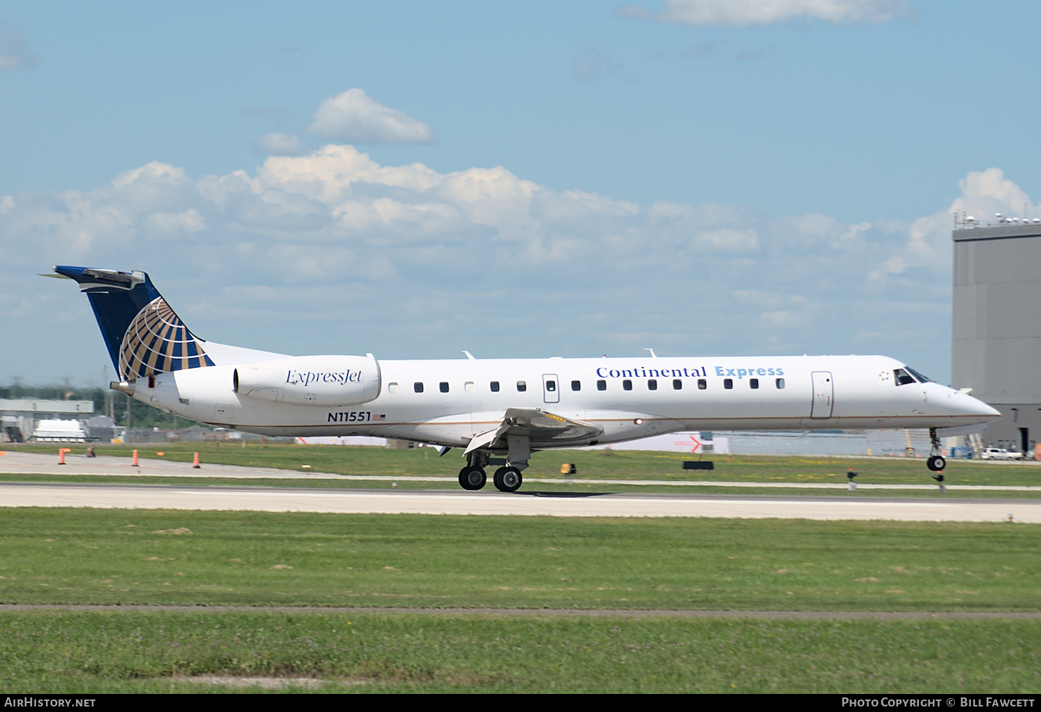 Aircraft Photo of N11551 | Embraer ERJ-145LR (EMB-145LR) | Continental Express | AirHistory.net #355618