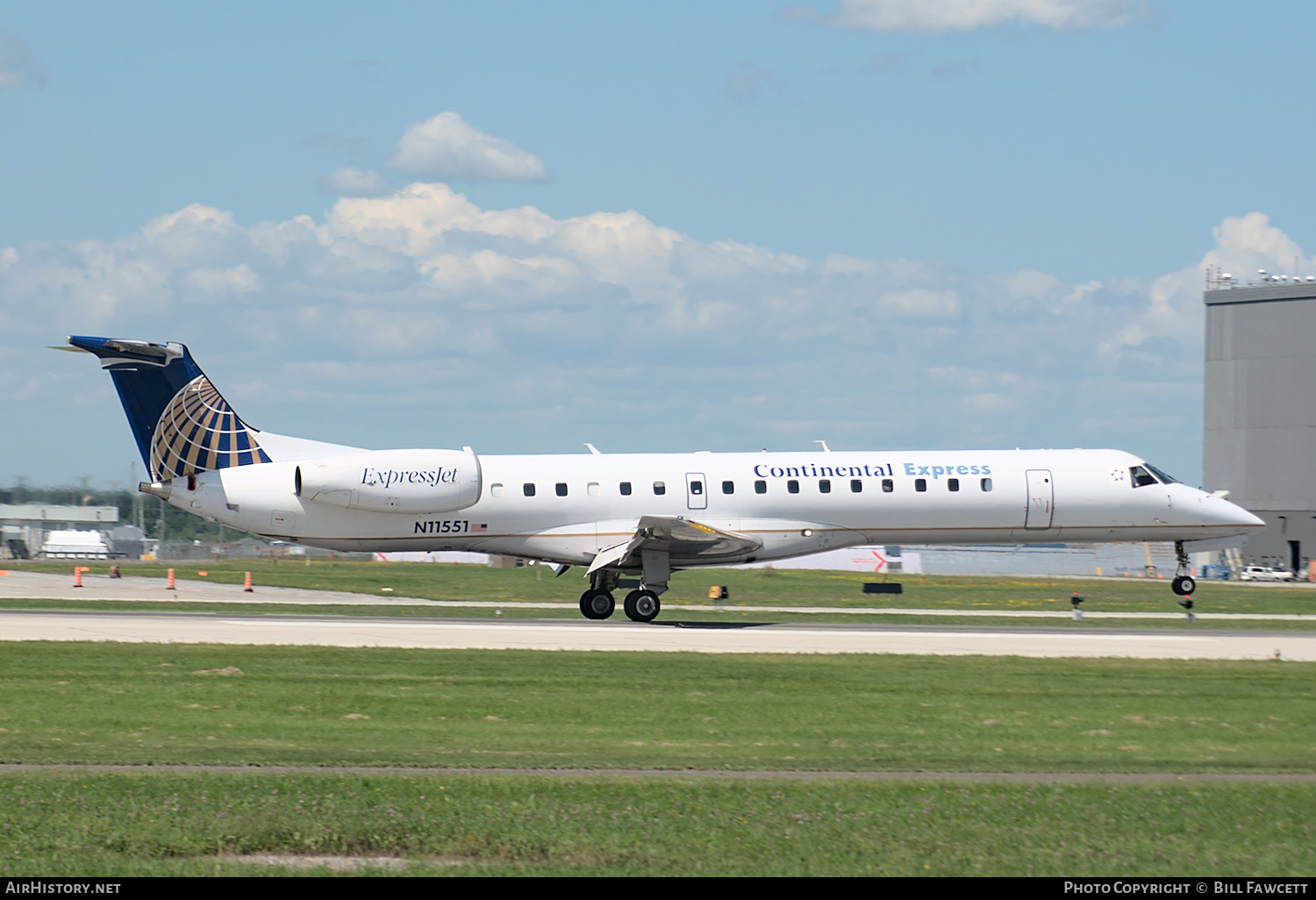 Aircraft Photo of N11551 | Embraer ERJ-145LR (EMB-145LR) | Continental Express | AirHistory.net #355618