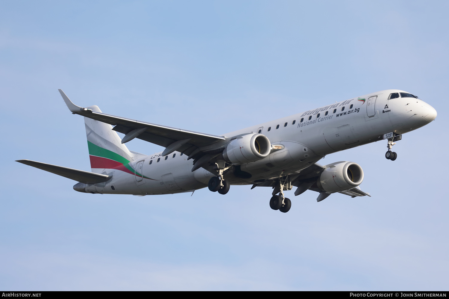 Aircraft Photo of LZ-SOF | Embraer 190STD (ERJ-190-100STD) | Bulgaria Air | AirHistory.net #355623