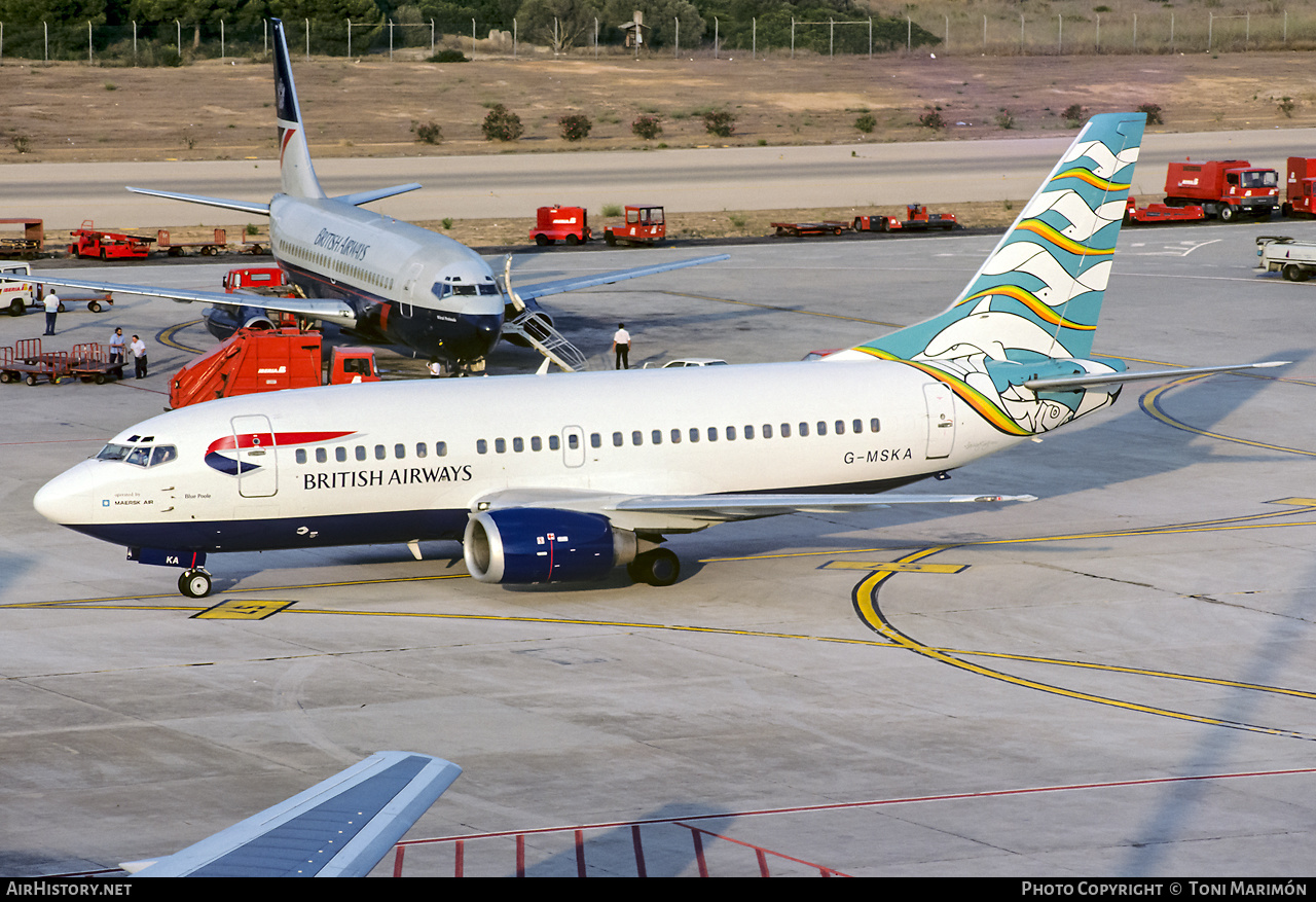 Aircraft Photo of G-MSKA | Boeing 737-5L9 | British Airways | AirHistory.net #355631