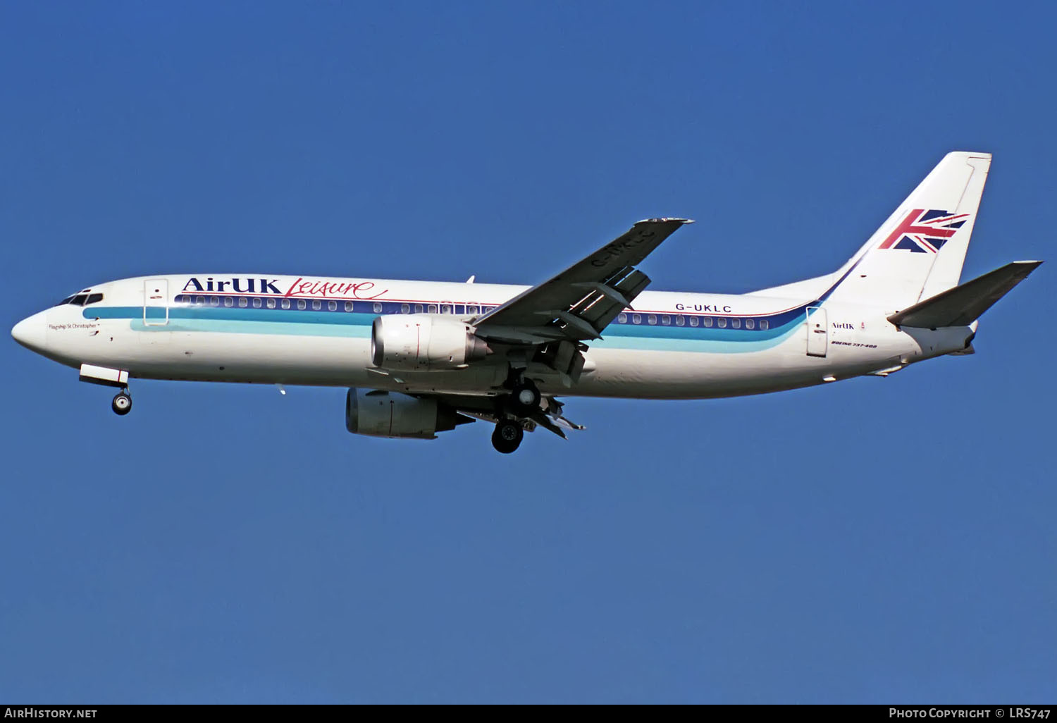 Aircraft Photo of G-UKLC | Boeing 737-42C | Air UK Leisure | AirHistory.net #355650