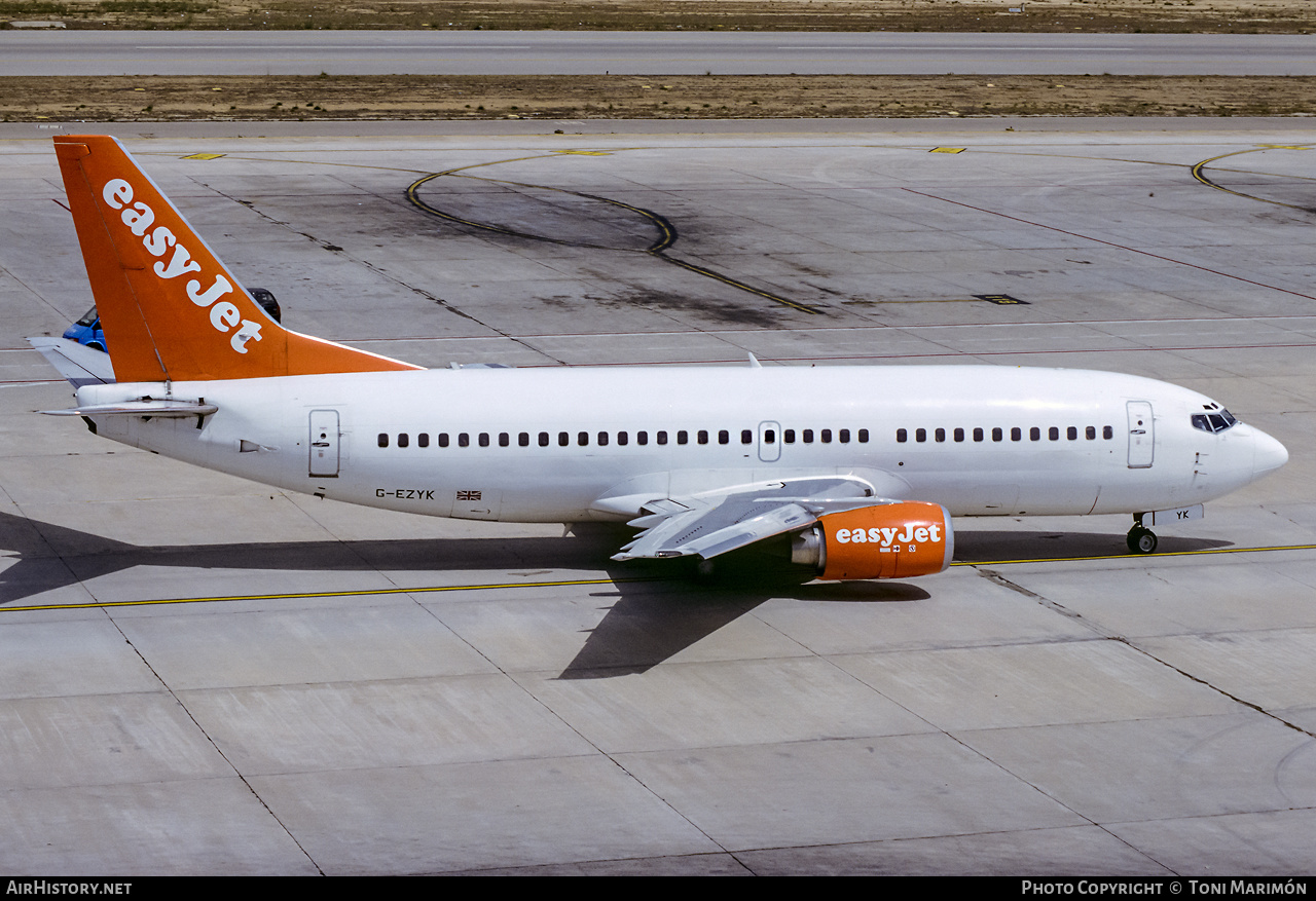 Aircraft Photo of G-EZYK | Boeing 737-33V | EasyJet | AirHistory.net #355659