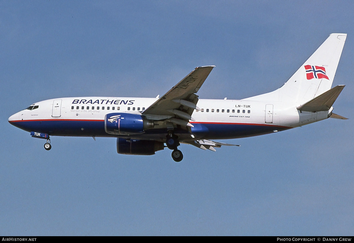 Aircraft Photo of LN-TUK | Boeing 737-705 | Braathens | AirHistory.net #355663