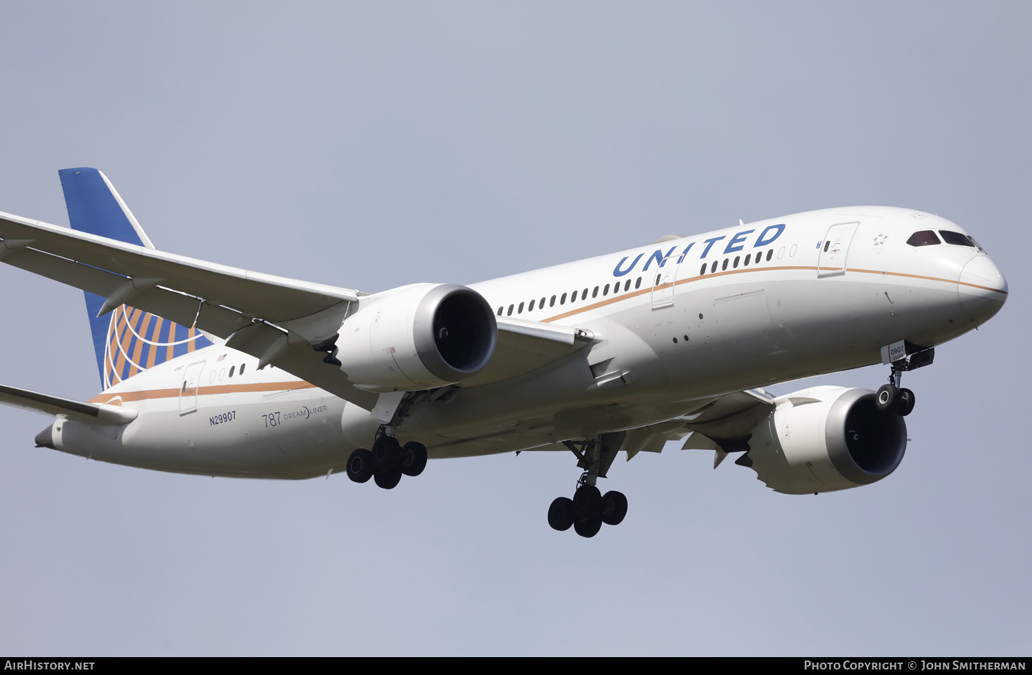 Aircraft Photo of N29907 | Boeing 787-8 Dreamliner | United Airlines | AirHistory.net #355692