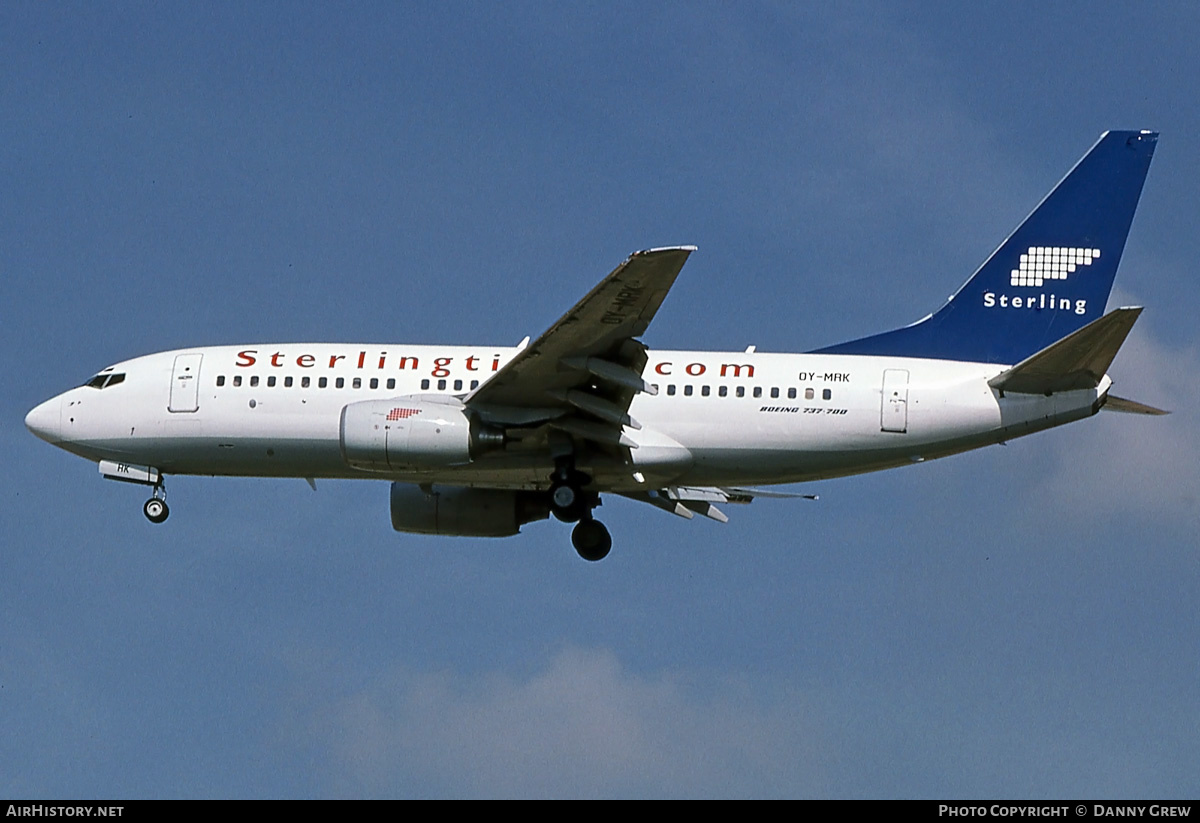 Aircraft Photo of OY-MRK | Boeing 737-7L9 | Sterling European Airlines | AirHistory.net #355739