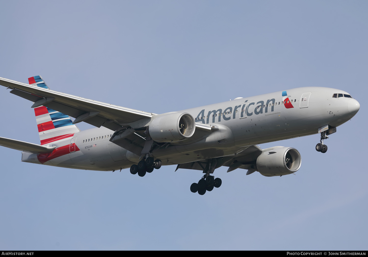 Aircraft Photo of N760AN | Boeing 777-223/ER | American Airlines | AirHistory.net #355748
