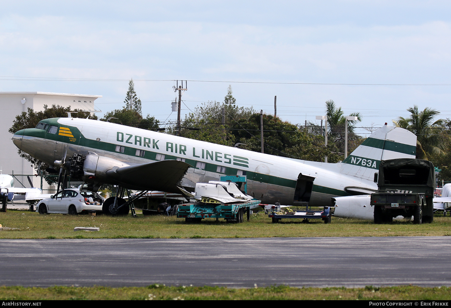 Aircraft Photo of N763A | Douglas DC-3(C) | Ozark Air Lines | AirHistory.net #355792