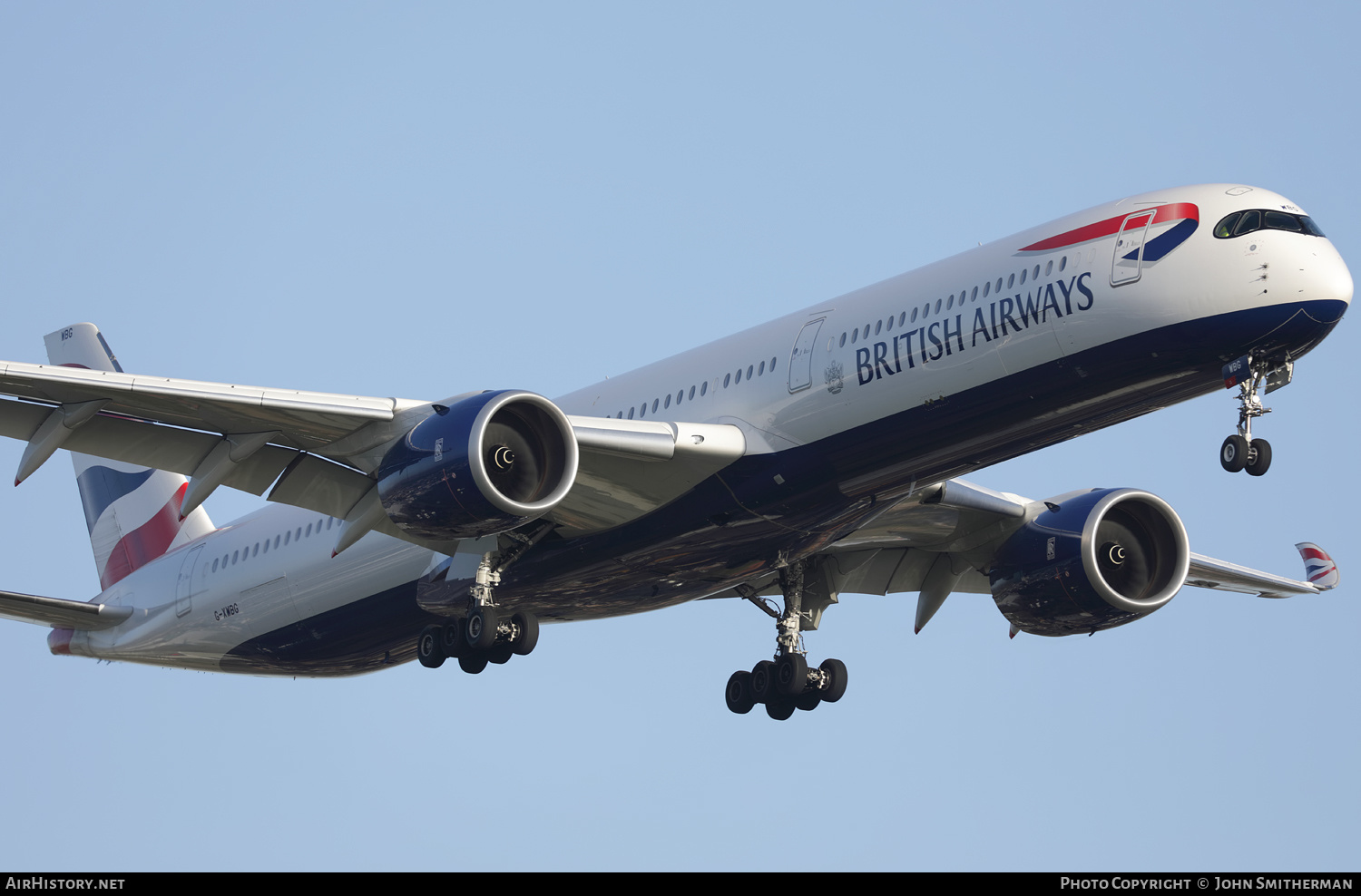 Aircraft Photo of G-XWBG | Airbus A350-1041 | British Airways | AirHistory.net #355872