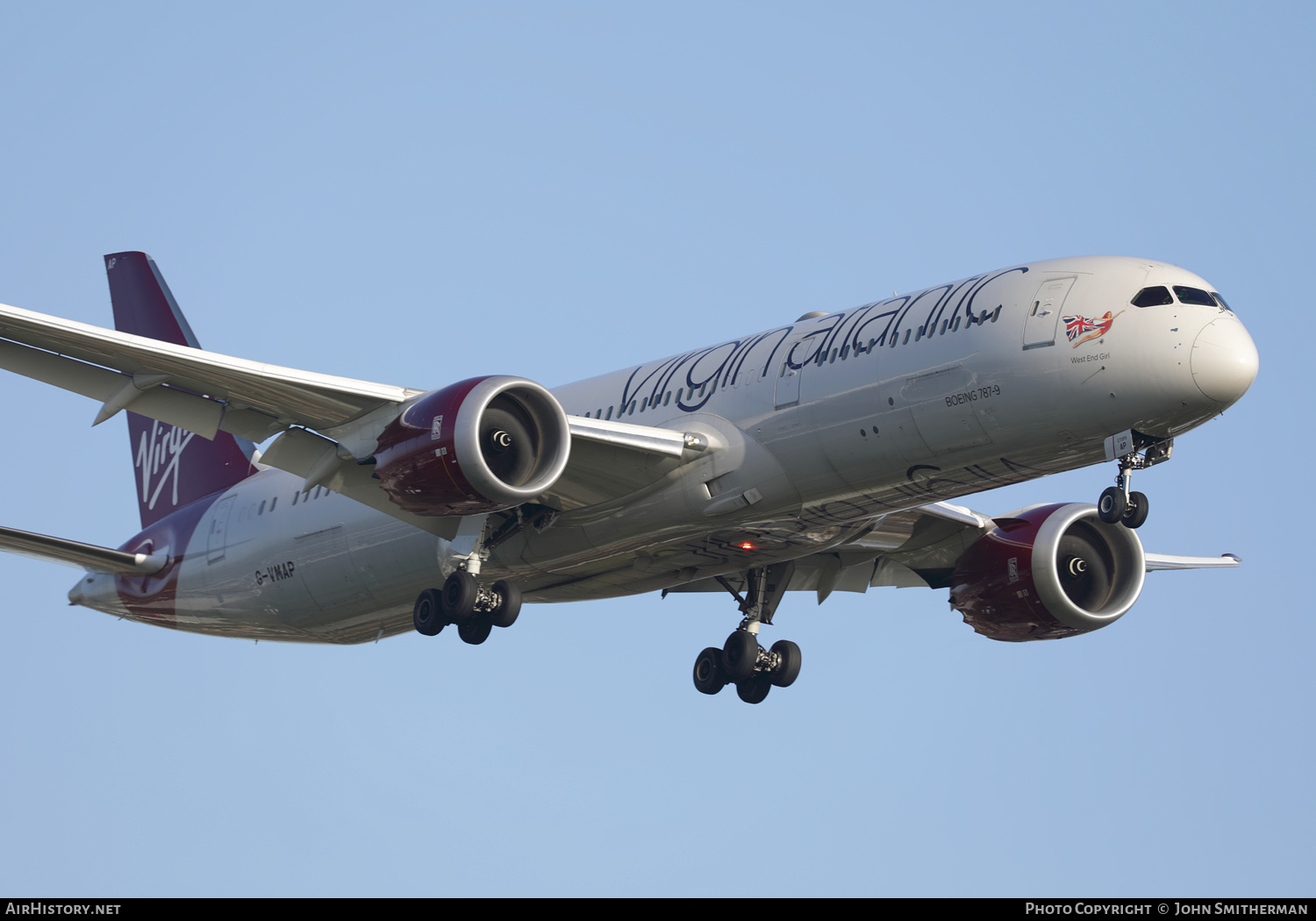 Aircraft Photo of G-VMAP | Boeing 787-9 Dreamliner | Virgin Atlantic Airways | AirHistory.net #355891