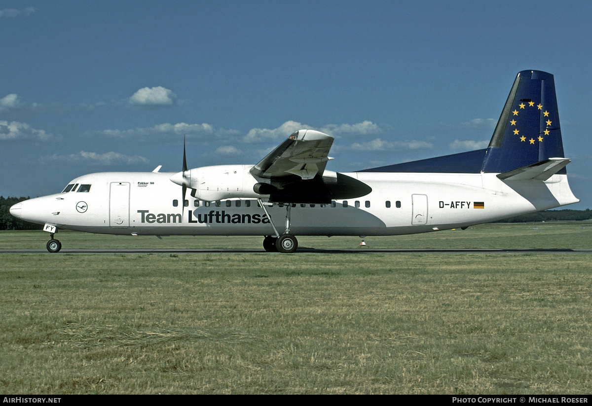 Aircraft Photo of D-AFFY | Fokker 50 | Team Lufthansa | AirHistory.net #355904