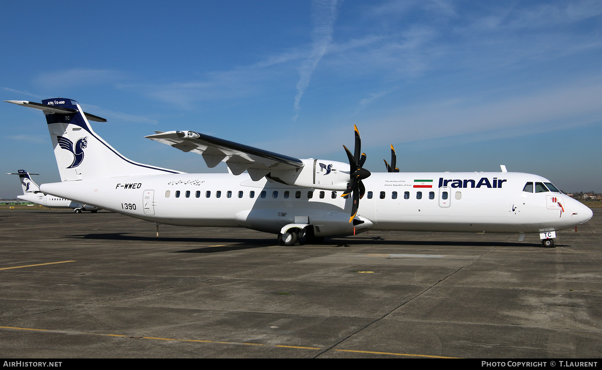 Aircraft Photo of F-WWED | ATR ATR-72-600 (ATR-72-212A) | Iran Air | AirHistory.net #355930