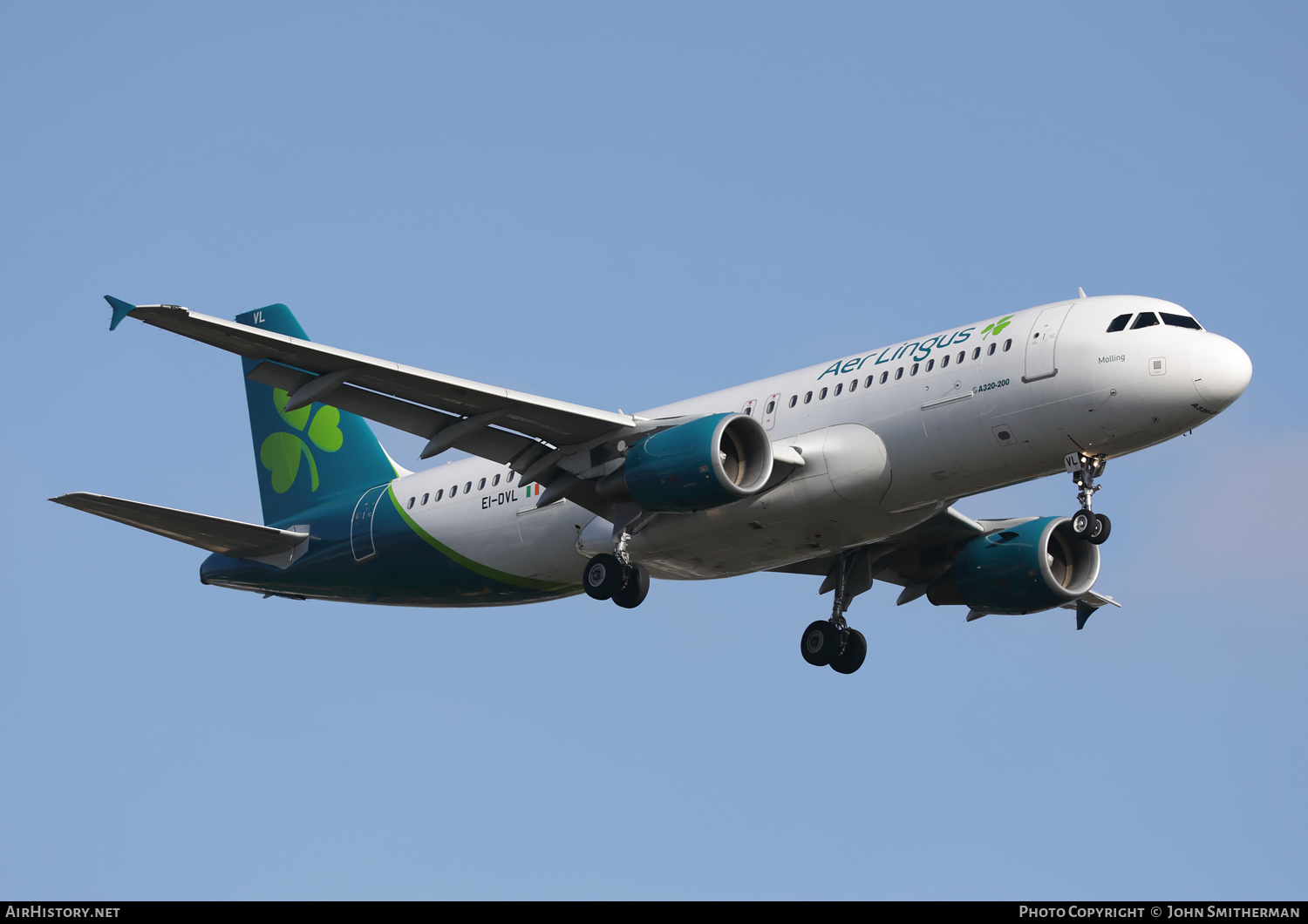 Aircraft Photo of EI-DVL | Airbus A320-214 | Aer Lingus | AirHistory.net #355936