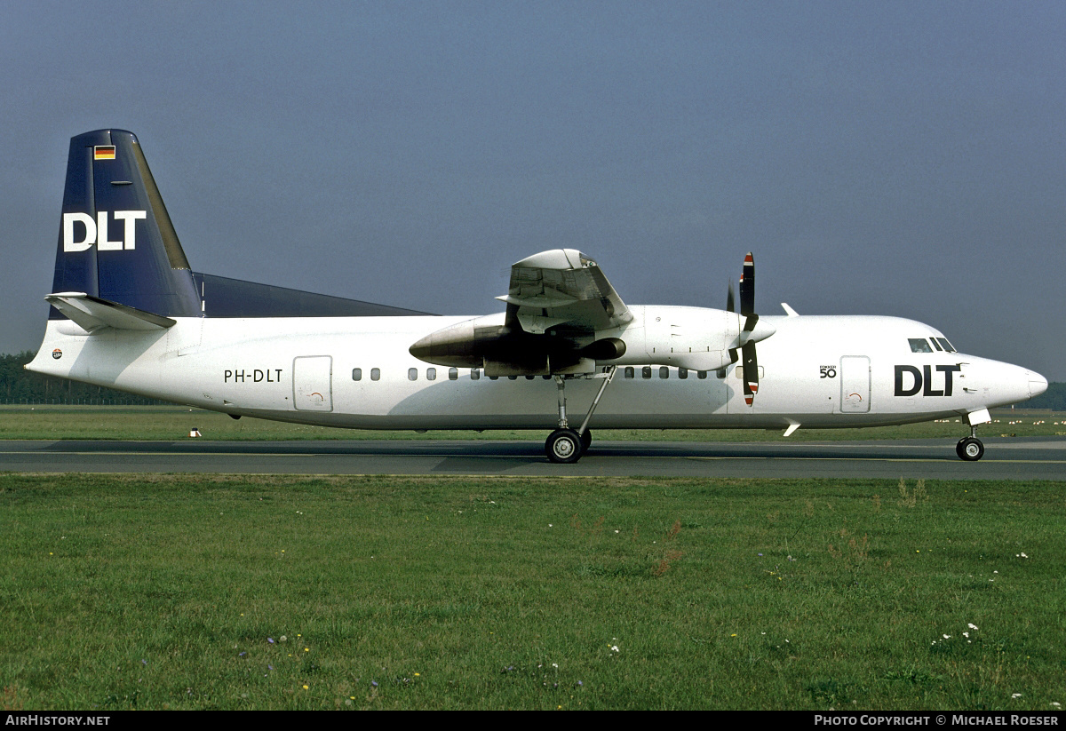 Aircraft Photo of PH-DLT | Fokker 50 | DLT - Deutsche Luftverkehrsgesellschaft | AirHistory.net #355963