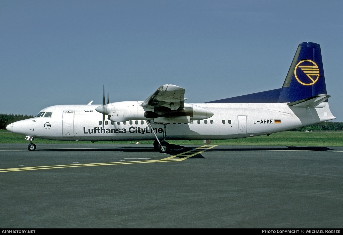 Aircraft Photo of D-AFKE | Fokker 50 | Lufthansa CityLine | AirHistory.net #356106