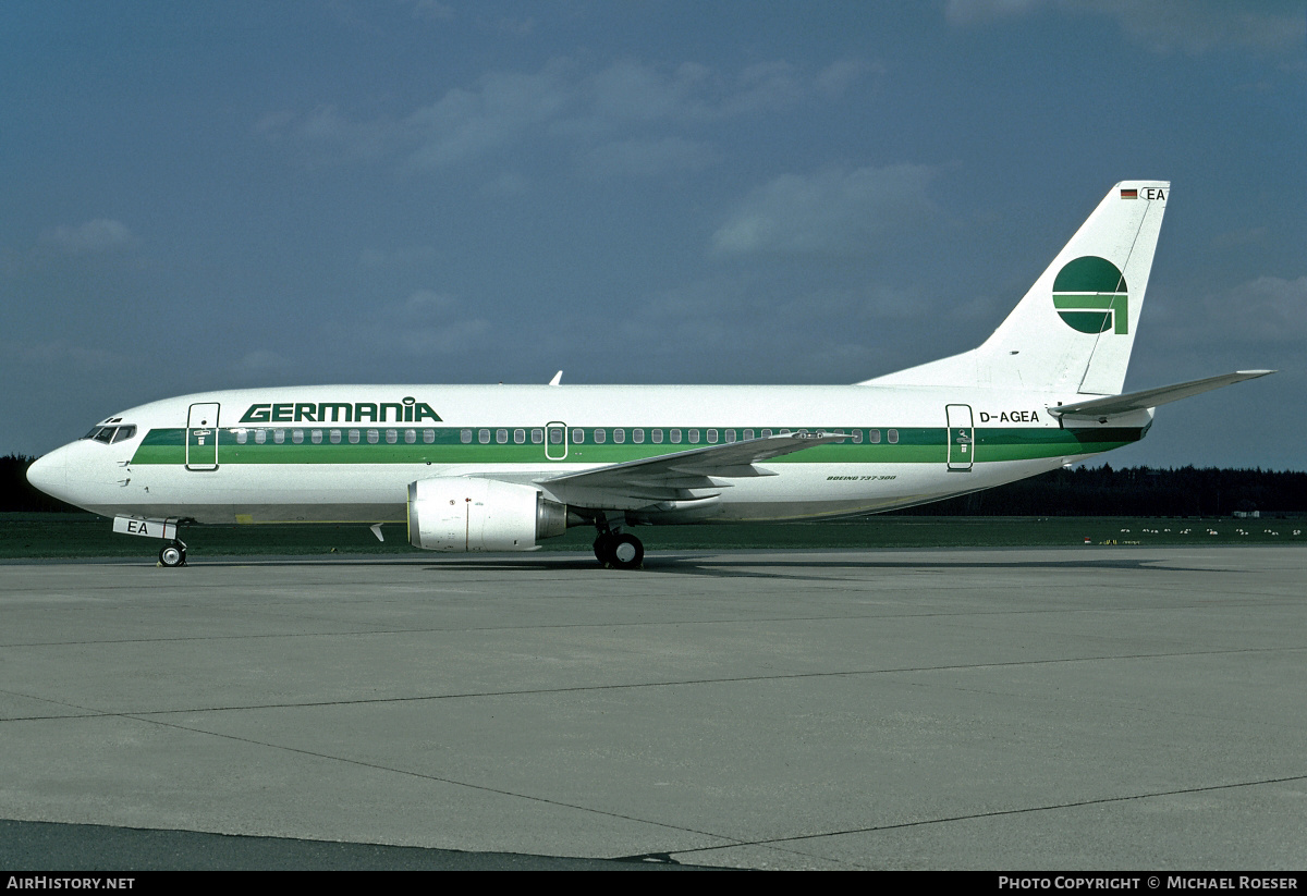 Aircraft Photo of D-AGEA | Boeing 737-35B | Germania | AirHistory.net #356109