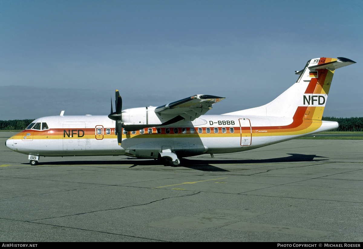 Aircraft Photo of D-BBBB | ATR ATR-42-300 | NFD - Nürnberger Flugdienst | AirHistory.net #356118