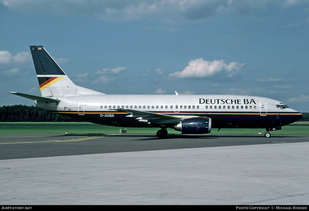 Aircraft Photo of D-ADBA | Boeing 737-3L9 | Deutsche BA | AirHistory.net #356124