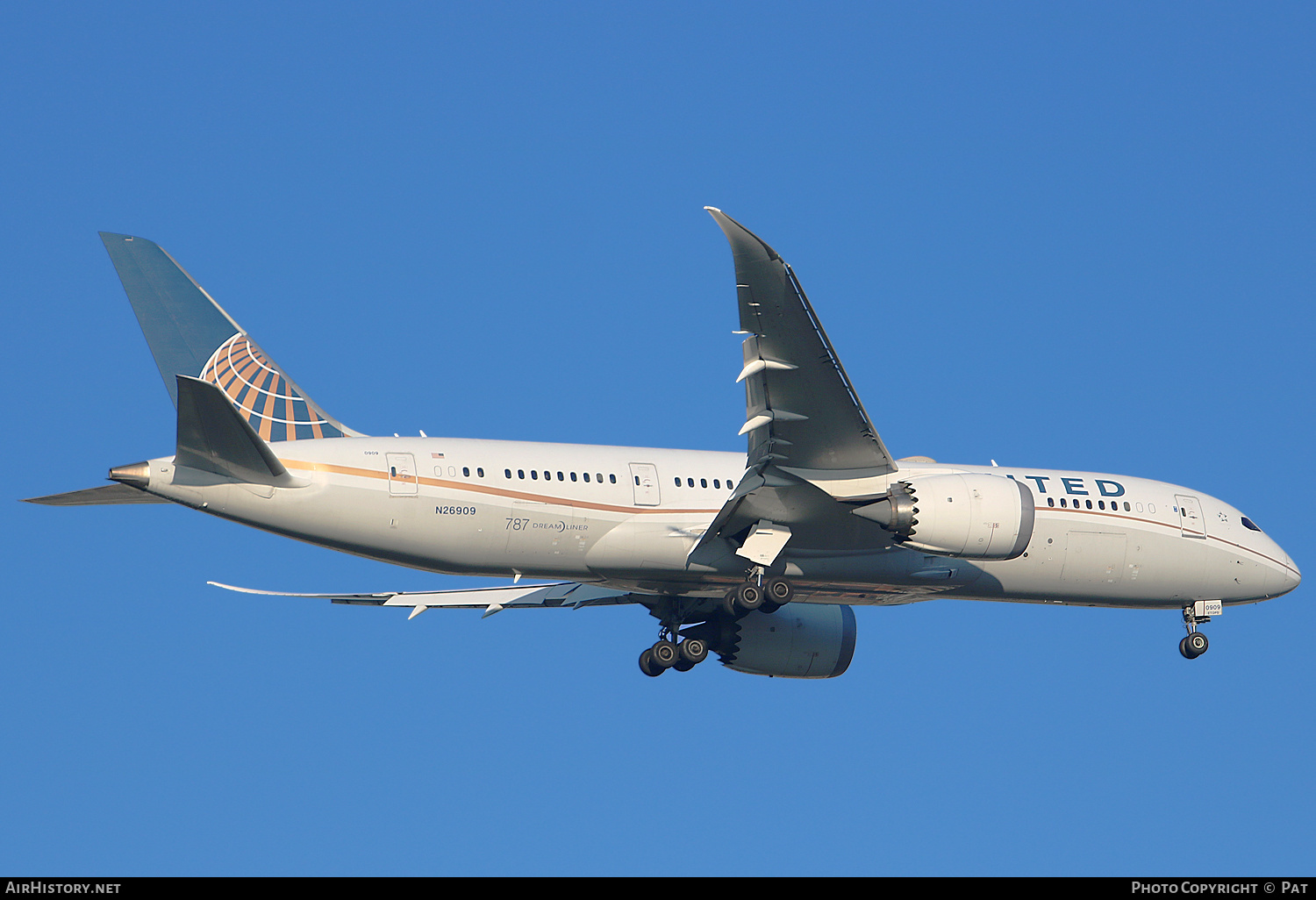Aircraft Photo of N26909 | Boeing 787-8 Dreamliner | United Airlines | AirHistory.net #356129